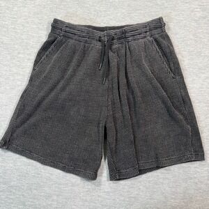 Standard Cloth Shorts Men M Gray Cargo Waffle Knit Textured Casual Summer Pocket